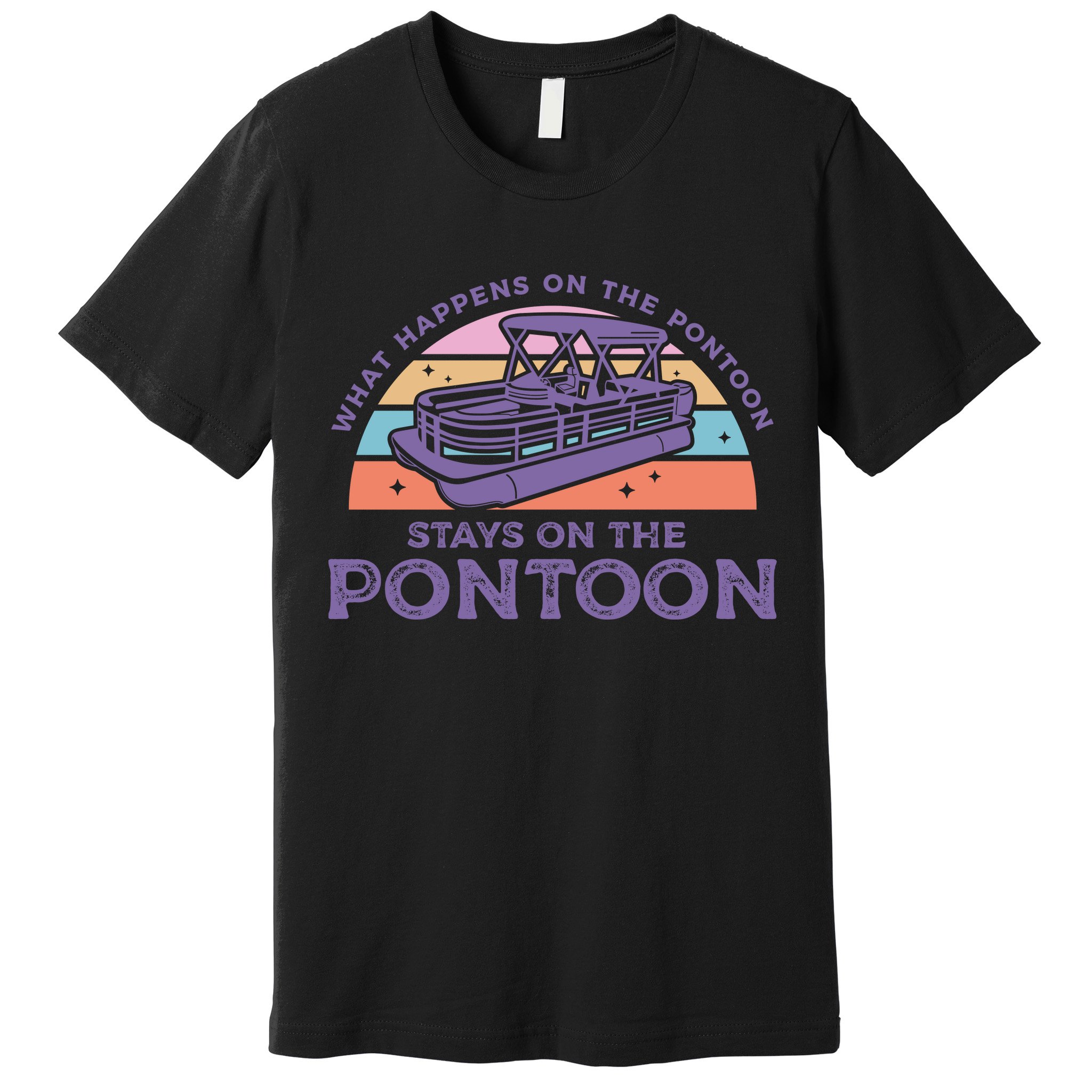 Funny Pontoon Saying Gift Pontooning Premium T-Shirt