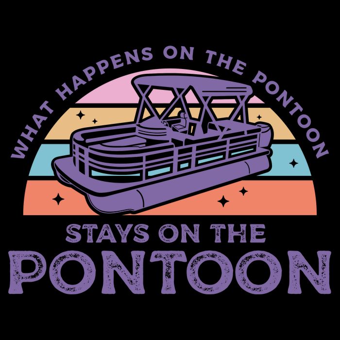 Funny Pontoon Saying Gift Pontooning Premium T-Shirt