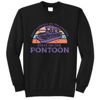 Funny Pontoon Saying Gift Pontooning Tall Sweatshirt