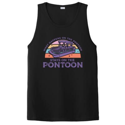 Funny Pontoon Saying Gift Pontooning PosiCharge Competitor Tank