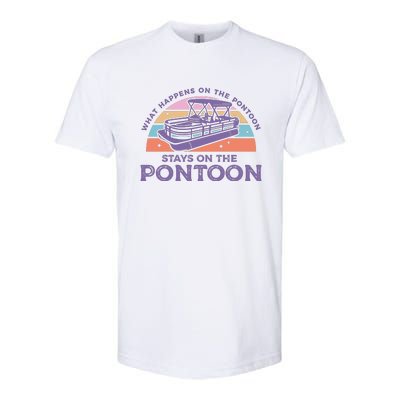 Funny Pontoon Saying Gift Pontooning Softstyle CVC T-Shirt