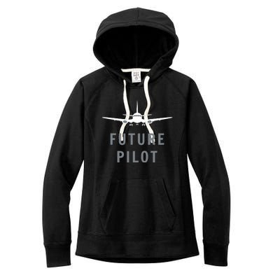 Future Pilot Shirts Airplane Pilot Aviation Gift Women's Fleece Hoodie