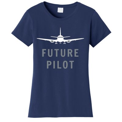 Future Pilot Shirts Airplane Pilot Aviation Gift Women's T-Shirt