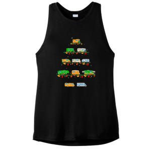 Family Pj Sets Christmas Matching Camping Truck Xmas Tree Ladies PosiCharge Tri-Blend Wicking Tank