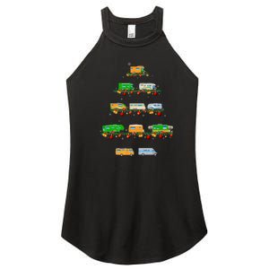 Family Pj Sets Christmas Matching Camping Truck Xmas Tree Women's Perfect Tri Rocker Tank