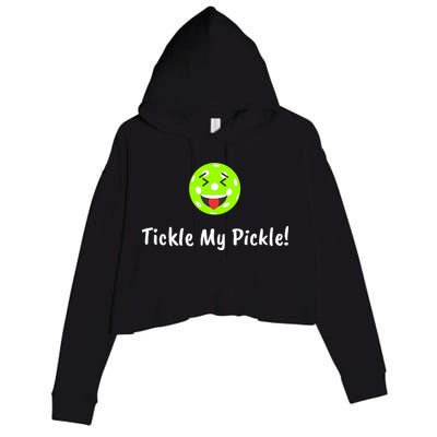 Fun Pickleball, Tickle My Pickle, Greatpickleballstuff Crop Fleece Hoodie