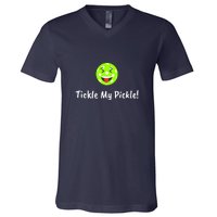 Fun Pickleball, Tickle My Pickle, Greatpickleballstuff V-Neck T-Shirt