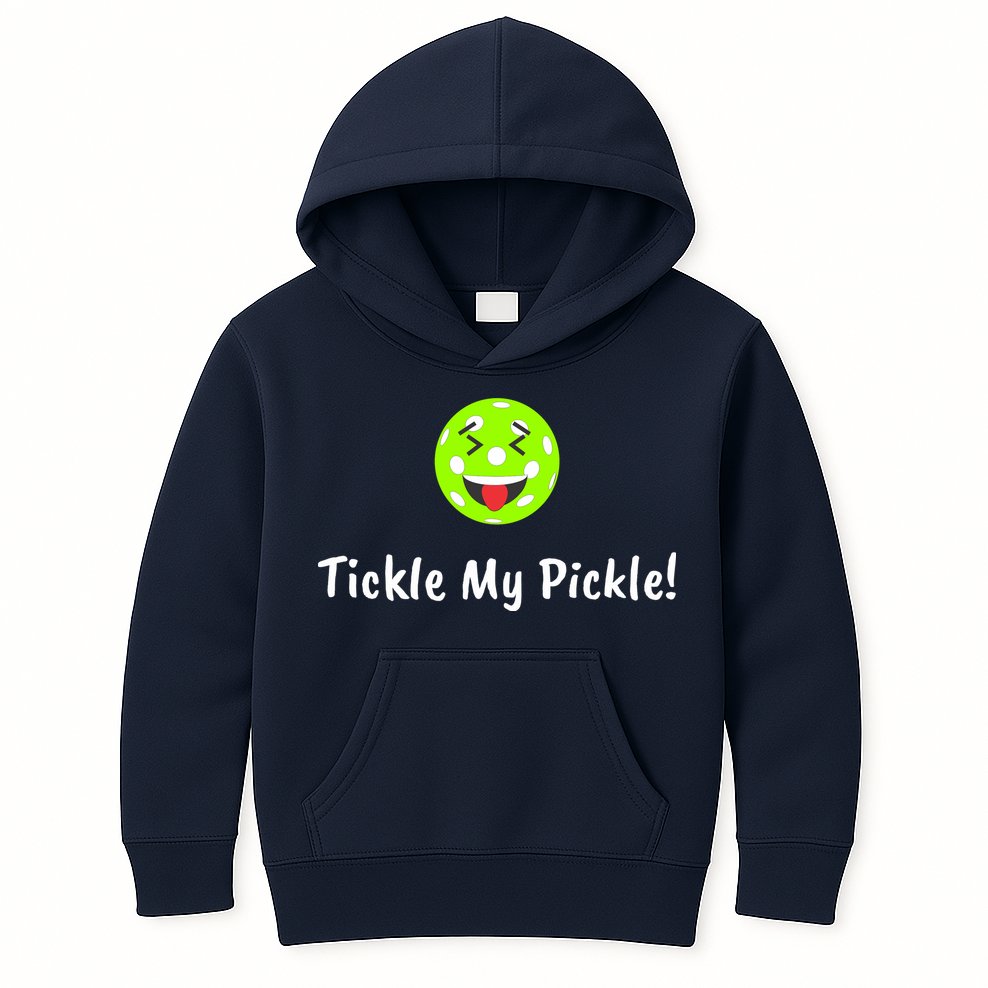 Fun Pickleball, Tickle My Pickle, Greatpickleballstuff Kids Hoodie