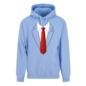 Funny President Trump Suit Lazy Halloween Costume Usa Flag Unisex Surf Hoodie