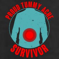 Funny Proud Tummy Ache Survivor Adult Drive Performance Visor