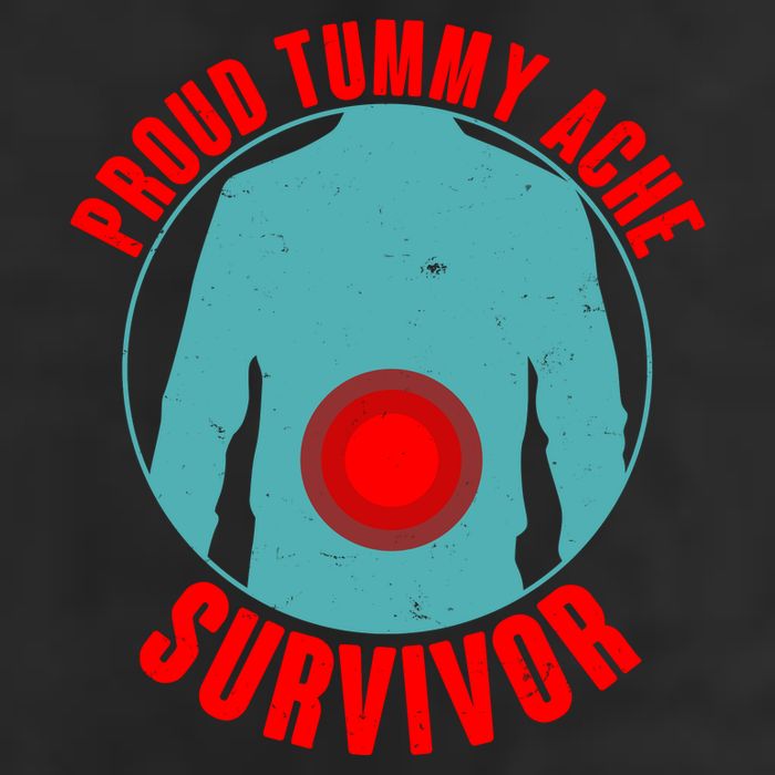 Funny Proud Tummy Ache Survivor Adult Drive Performance Visor