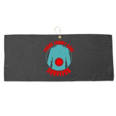 Funny Proud Tummy Ache Survivor Large Microfiber Waffle Golf Towel