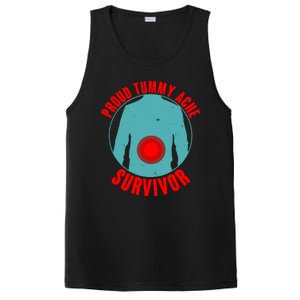 Funny Proud Tummy Ache Survivor PosiCharge Competitor Tank