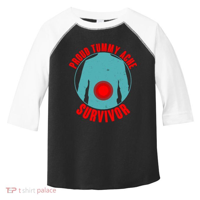 Funny Proud Tummy Ache Survivor Toddler Fine Jersey T-Shirt