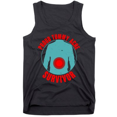 Funny Proud Tummy Ache Survivor Tank Top