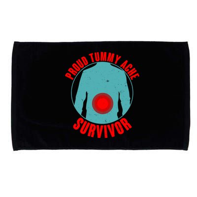 Funny Proud Tummy Ache Survivor Microfiber Hand Towel