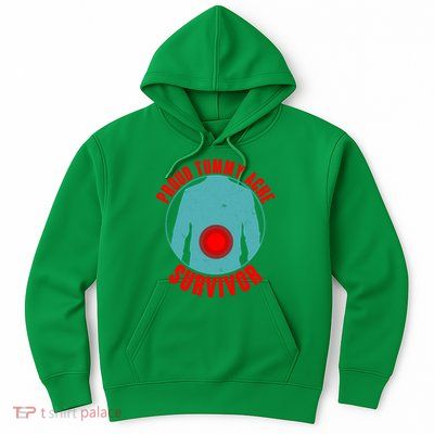 Funny Proud Tummy Ache Survivor Hoodie