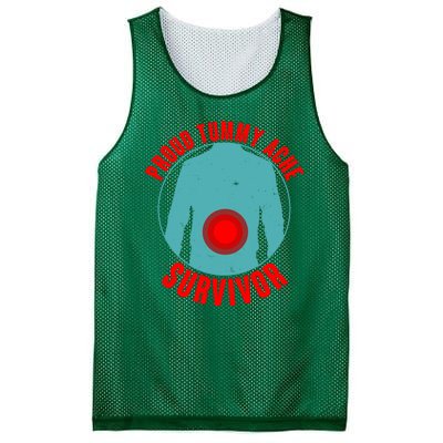 Funny Proud Tummy Ache Survivor Mesh Reversible Basketball Jersey Tank