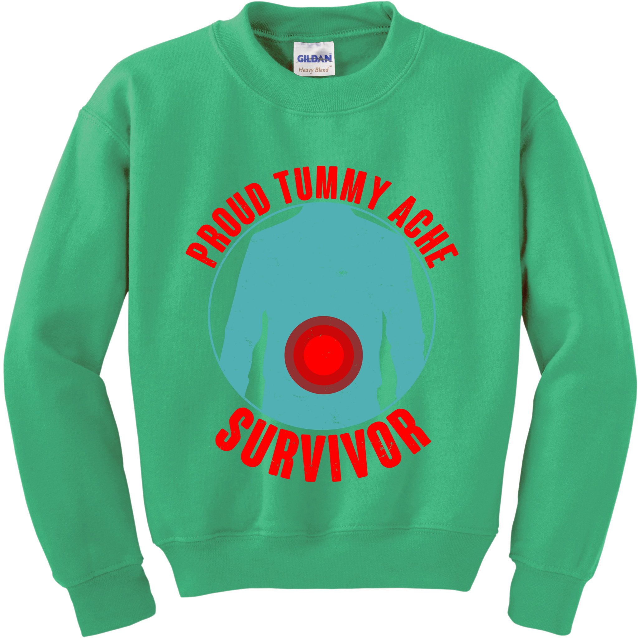 Funny Proud Tummy Ache Survivor Kids Sweatshirt
