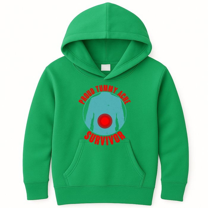 Funny Proud Tummy Ache Survivor Kids Hoodie