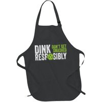 Funny Pickleball Team Clothing Dink Responsibly TShirt Apron