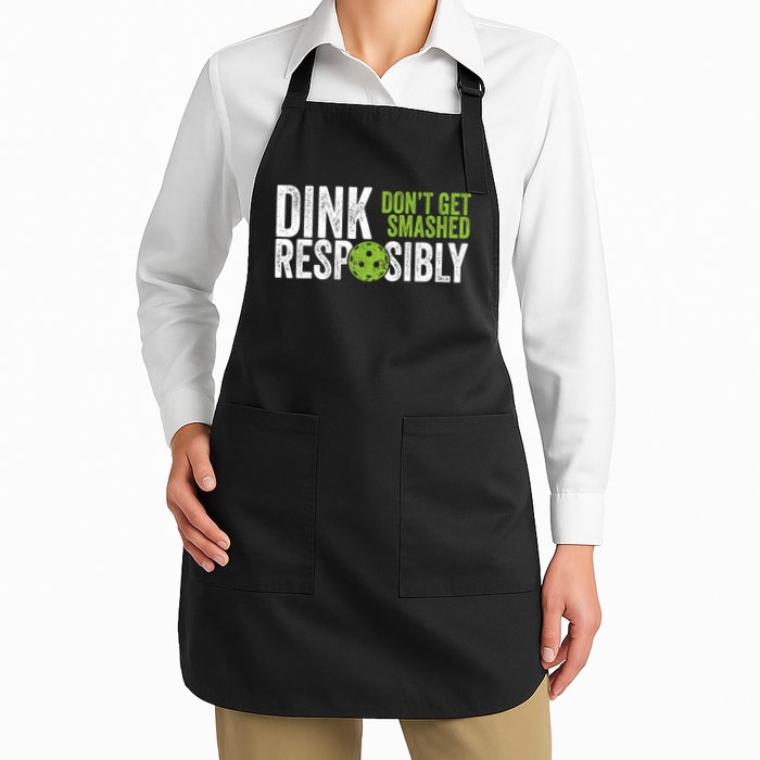 Funny Pickleball Team Clothing Dink Responsibly TShirt Apron