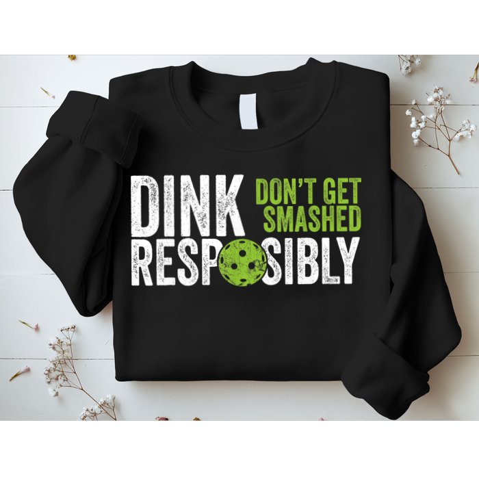 Funny Pickleball Team Clothing Dink Responsibly TShirt Sweatshirt