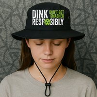 Funny Pickleball Team Clothing Dink Responsibly TShirt Bucket Hat