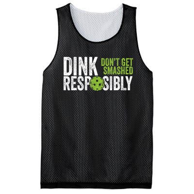 Funny Pickleball Team Clothing Dink Responsibly TShirt Mesh Reversible Basketball Jersey Tank