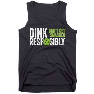 Funny Pickleball Team Clothing Dink Responsibly TShirt Tank Top