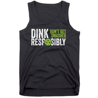 Funny Pickleball Team Clothing Dink Responsibly TShirt Tank Top