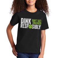 Funny Pickleball Team Clothing Dink Responsibly TShirt Kids T-Shirt