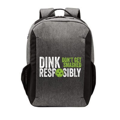 Funny Pickleball Team Clothing Dink Responsibly TShirt Vector Backpack