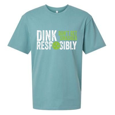 Funny Pickleball Team Clothing Dink Responsibly TShirt Sueded Cloud Jersey T-Shirt