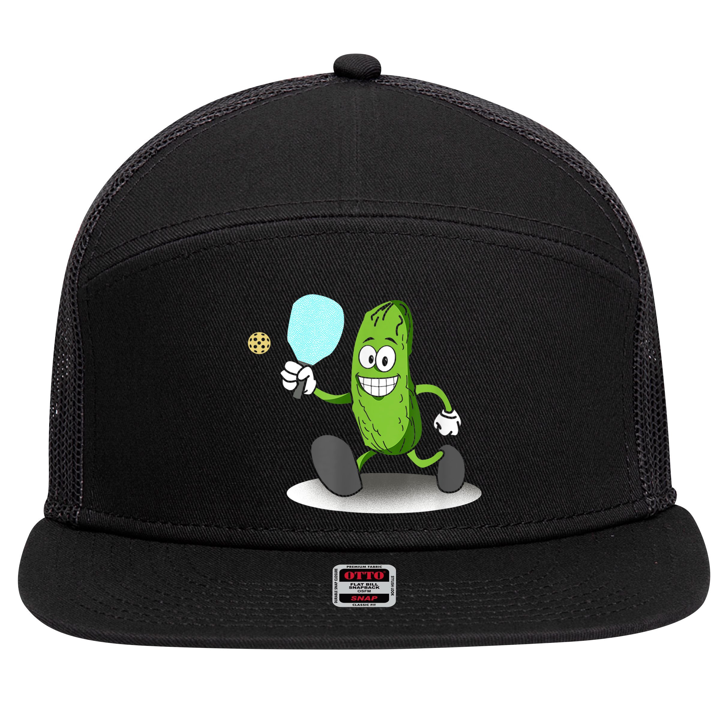 Funny Pickleball Tshirt TShirt 7 Panel Mesh Trucker Snapback Hat