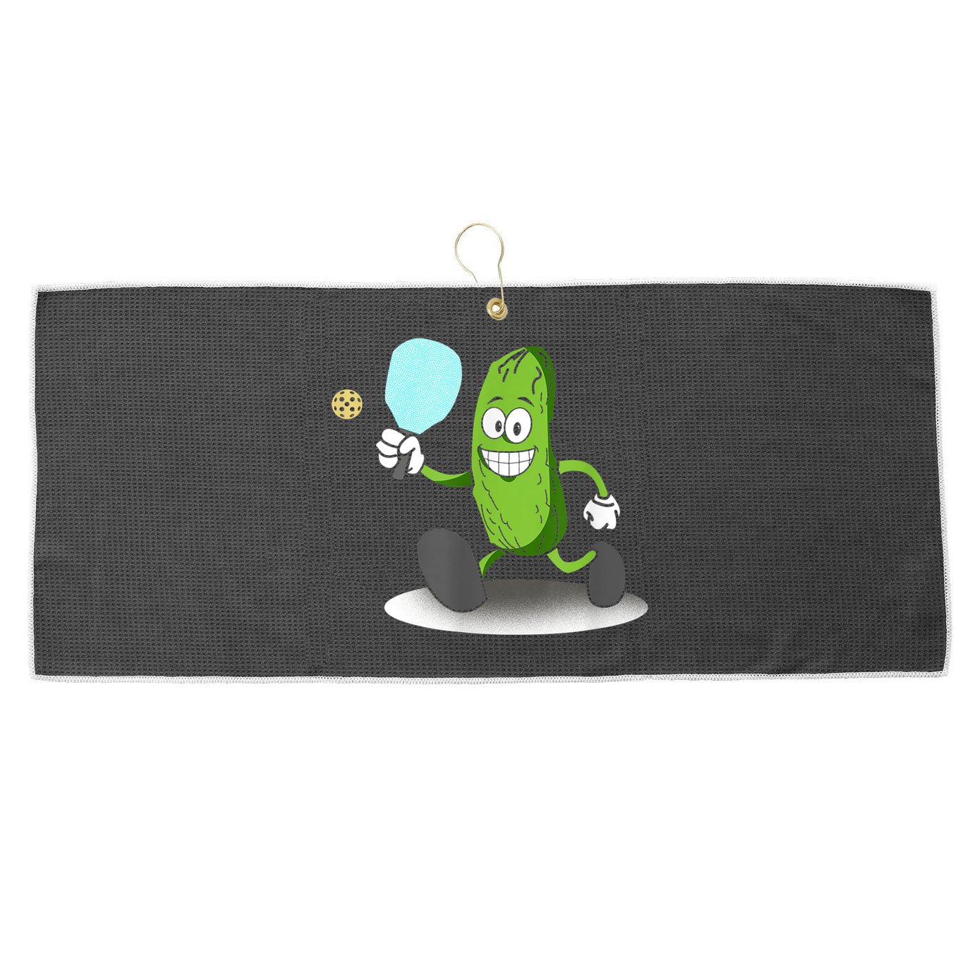 Funny Pickleball Tshirt TShirt Large Microfiber Waffle Golf Towel