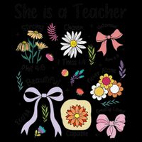 Floral Preppy Teacher Teacher Life Happy Last Day Of School Zip Tote Bag