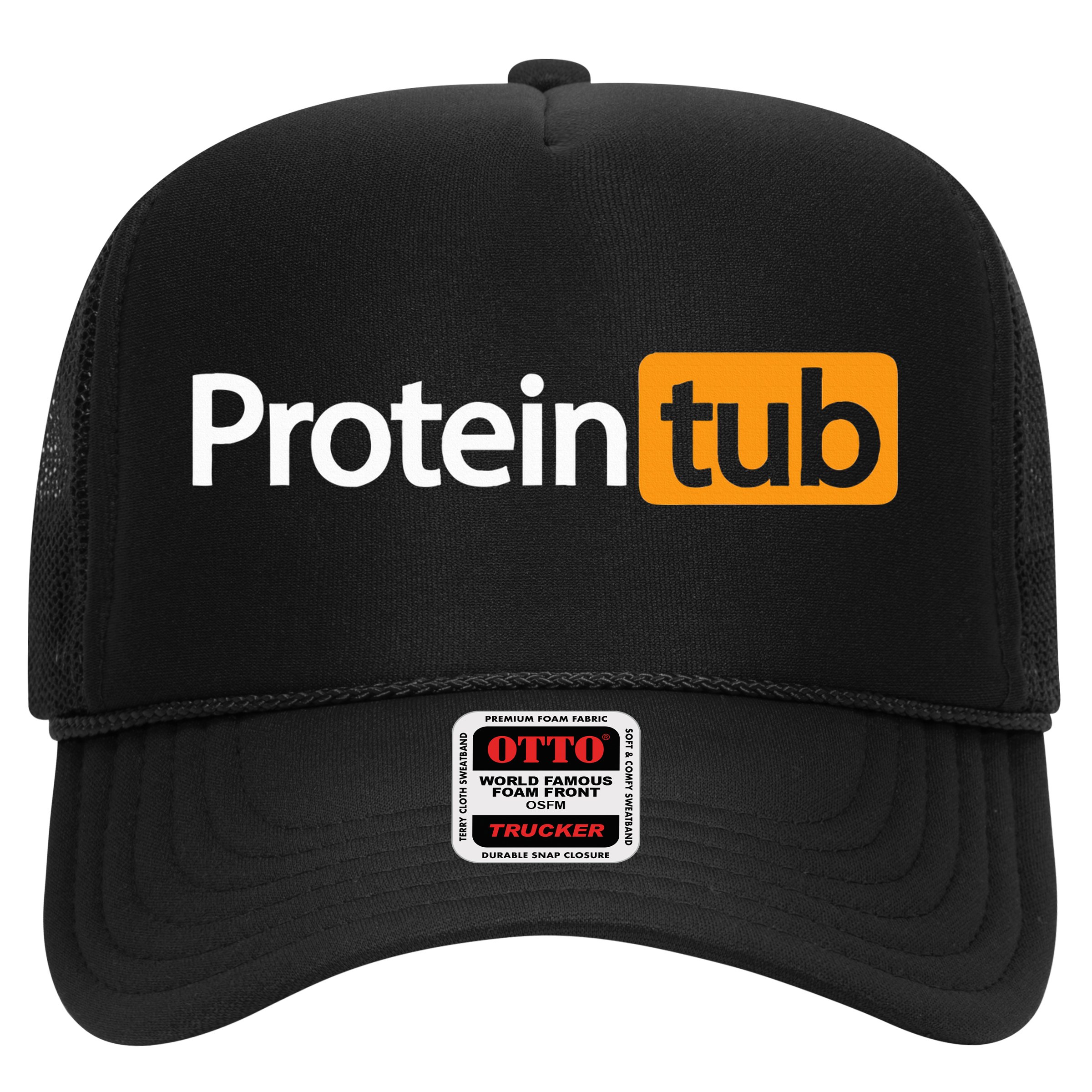 Funny Protein Tub Fun Adult Humor Joke Workout Fitness Gym Hat