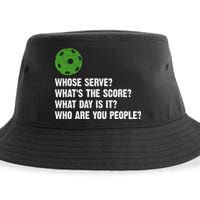 Funny Pickleball Team Whats The Score What Day Is It Who Are You People Sustainable Bucket Hat