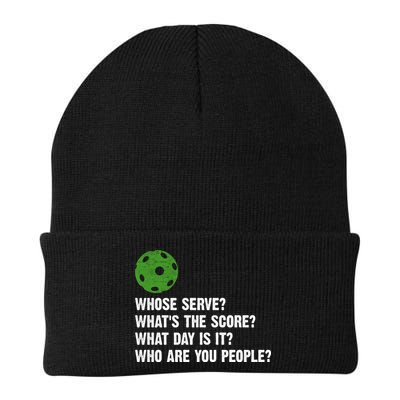 Funny Pickleball Team Whats The Score What Day Is It Who Are You People Beanie