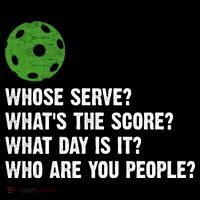 Funny Pickleball Team Whats The Score What Day Is It Who Are You People Premium T-Shirt