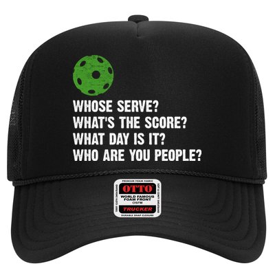 Funny Pickleball Team Whats The Score What Day Is It Who Are You People Trucker Hat