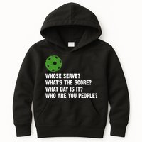 Funny Pickleball Team Whats The Score What Day Is It Who Are You People Kids Hoodie