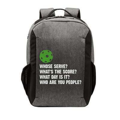 Funny Pickleball Team Whats The Score What Day Is It Who Are You People Vector Backpack