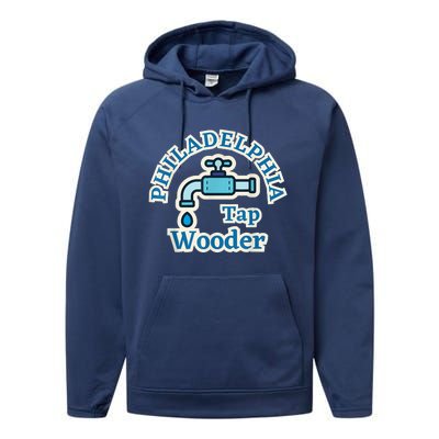 Funny Philadelphia Tap Wooder Water City Hall Parody Performance Fleece Hoodie