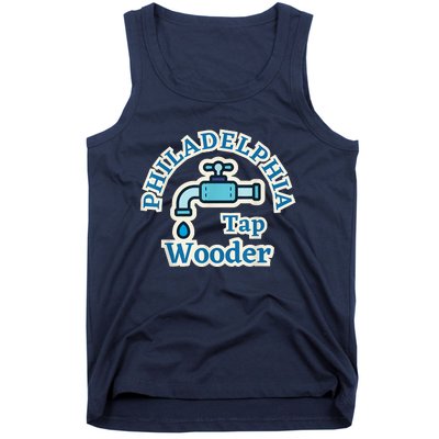 Funny Philadelphia Tap Wooder Water City Hall Parody Tank Top