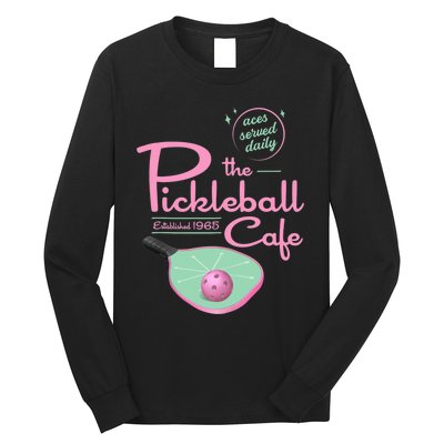 Funny Pickleball - The Pickleball Cafe - Aces Served Long Sleeve Shirt