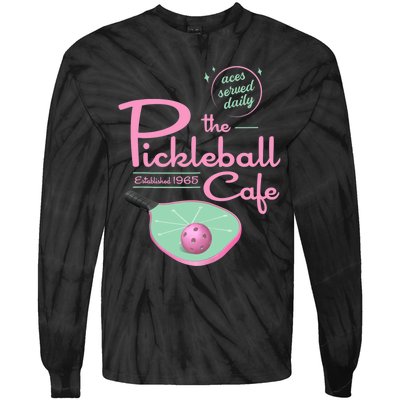 Funny Pickleball - The Pickleball Cafe - Aces Served Tie-Dye Long Sleeve Shirt