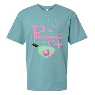 Funny Pickleball - The Pickleball Cafe - Aces Served Sueded Cloud Jersey T-Shirt