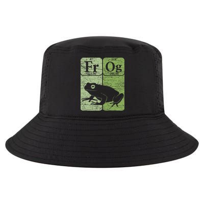 Frog Periodic Table Elements Herpetologist Frog Lover Retro Cool Comfort Performance Bucket Hat